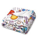 Personalized Baby Blanket- Name Blanket- Space Blanket - Space - Sherpa - Name Pattern Blanket - Planet