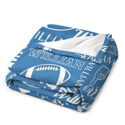 “Field of Dreams” - Personalized Name Customized Sport Blanket, Ultimate Fan Gift