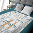 Collage Name Personalized Blanket