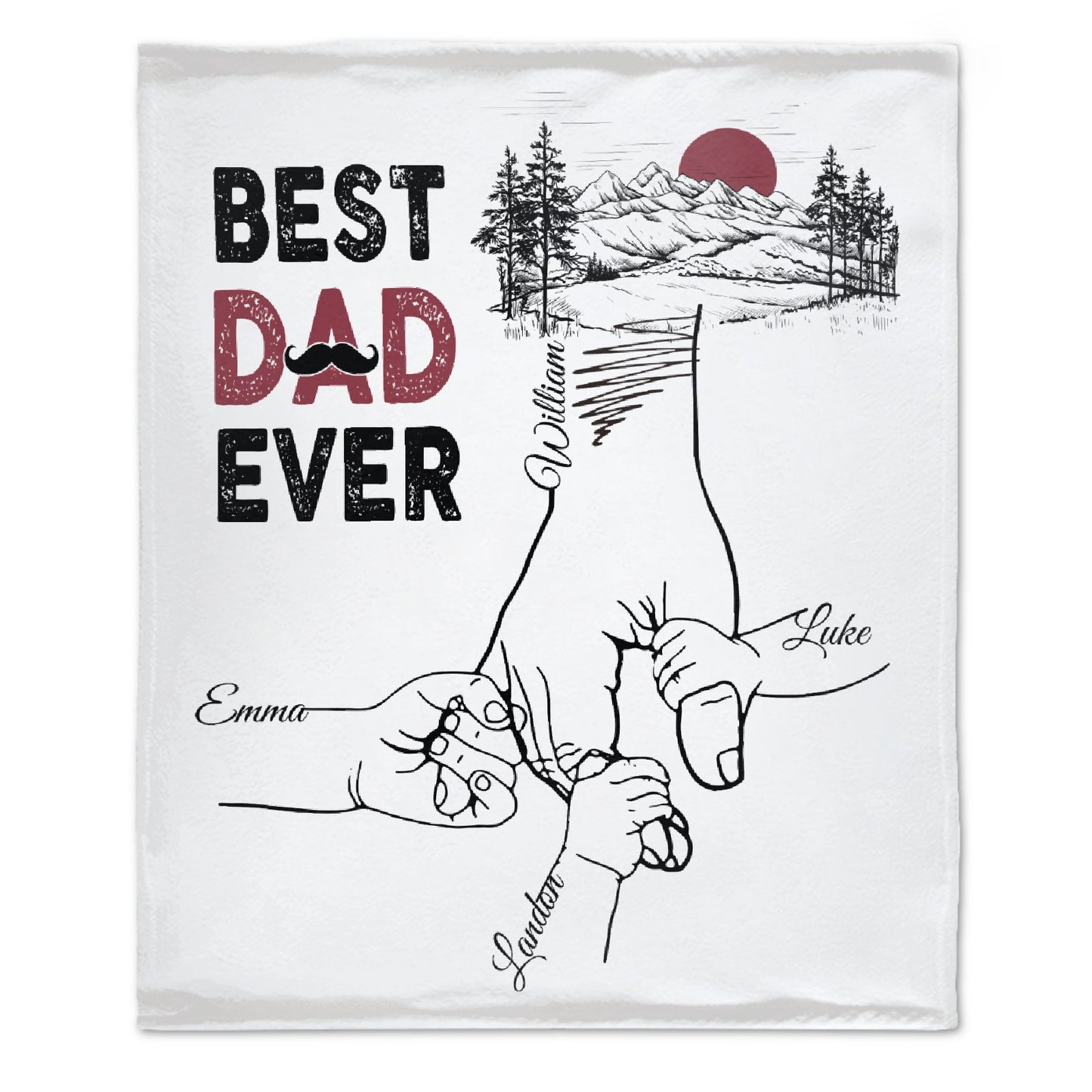 Meilleur papa de tous les temps - Couverture personnalisée 