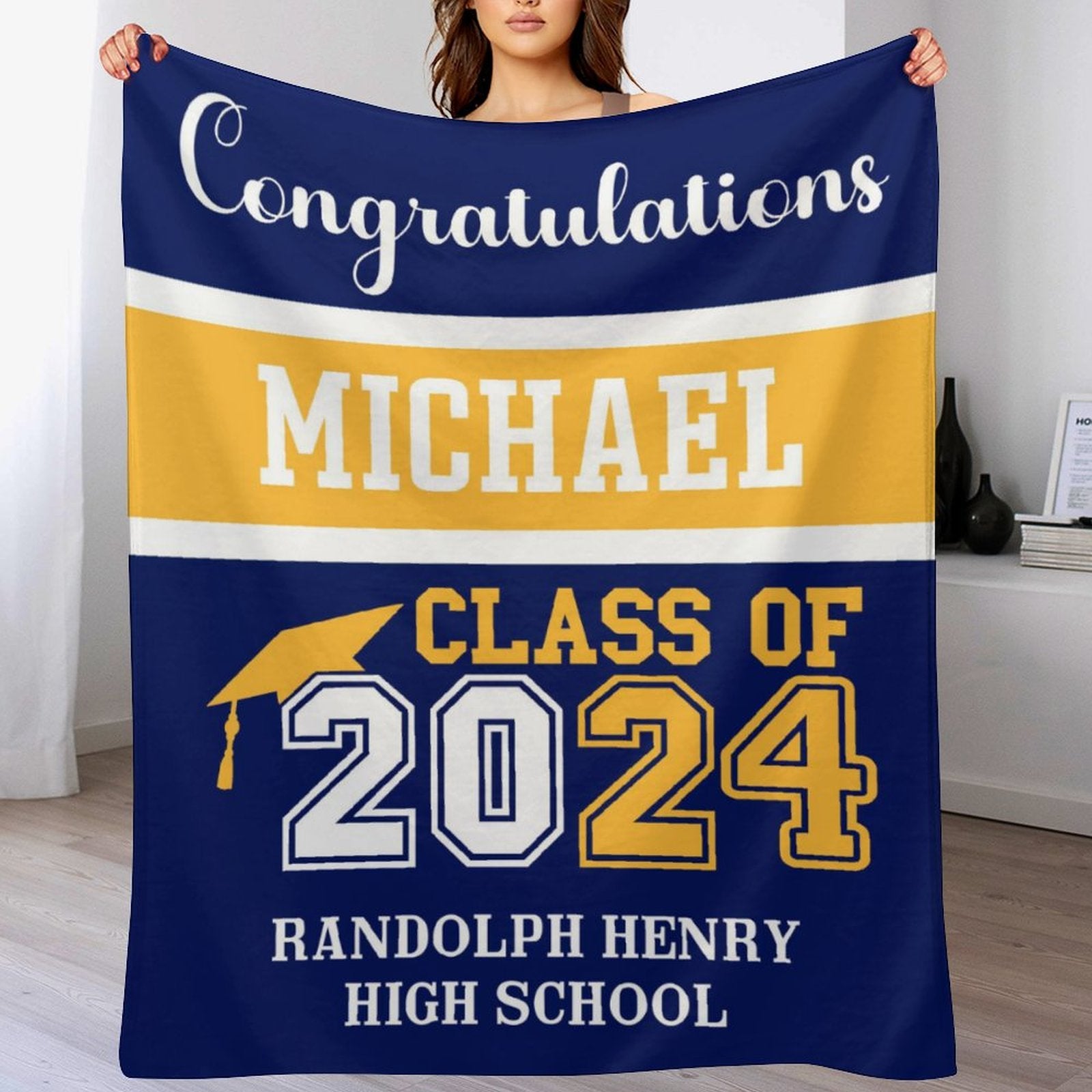 Class Of 2024 Custom Name Blanket Graduation Gifts Ideas Lovscape   105a6474b214149a2f059d9c4657db07 