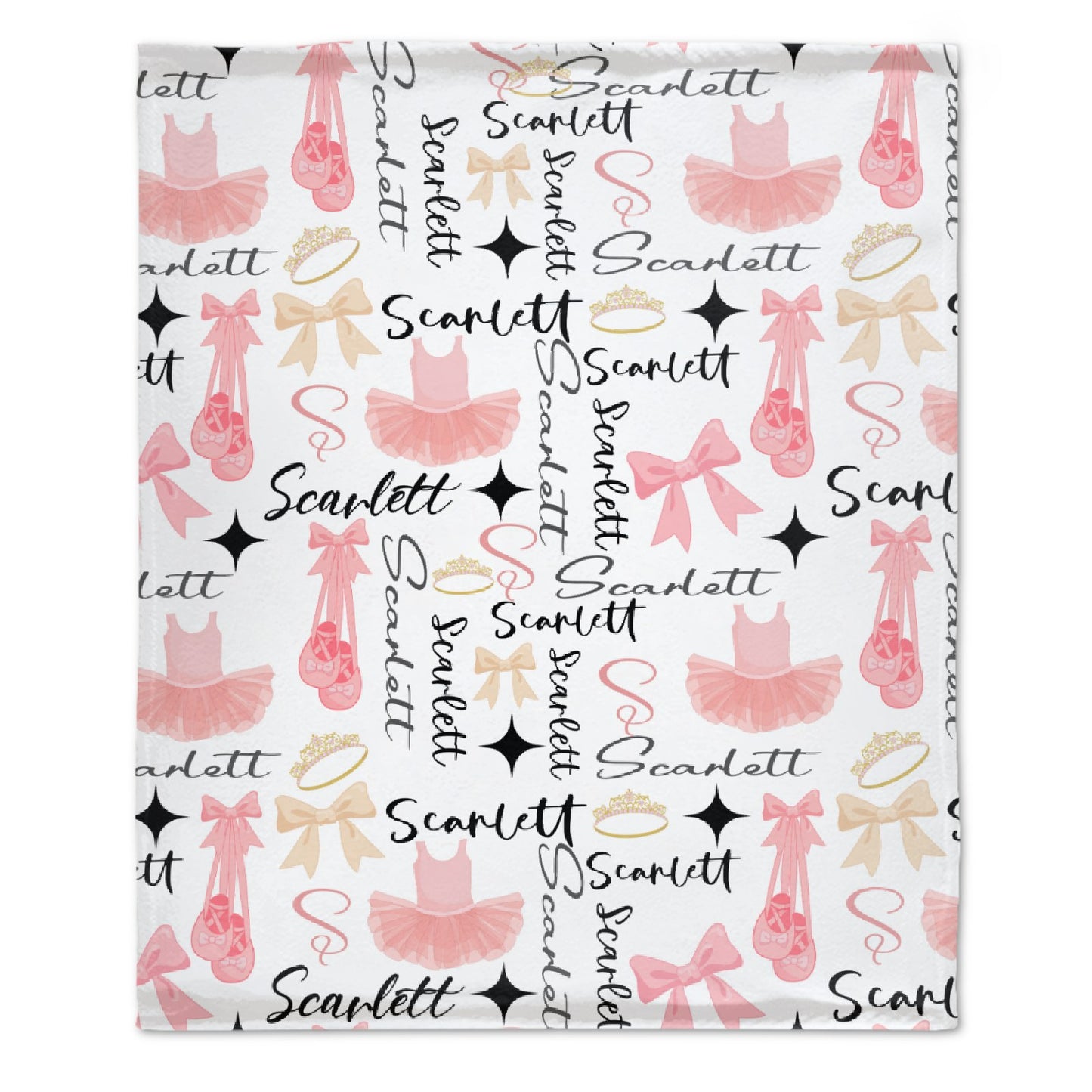 Free shipping✈️Personalized Ballet Girls Dance Custom Name Blanket