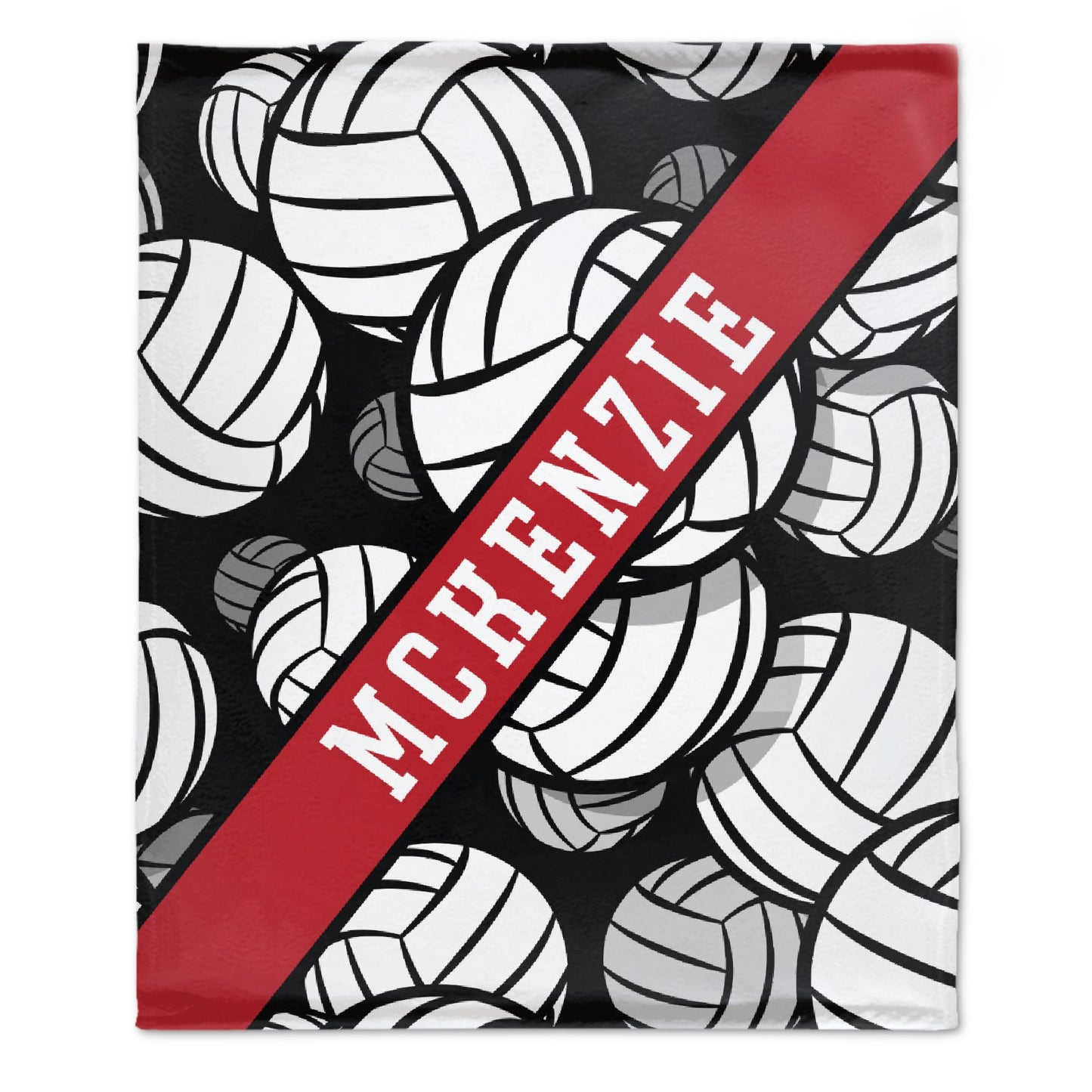 Couverture personnalisée avec nom de volley-ball - Cadeaux pour les joueurs de volley-ball 