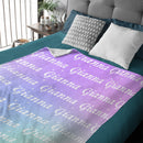 Personalized Name Blanket - Multi Color - Gift Idea for Anyone