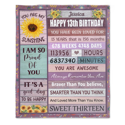 Birthday Gift Blanket for Girls - The Most Meaningful and Practical Birthday Gift