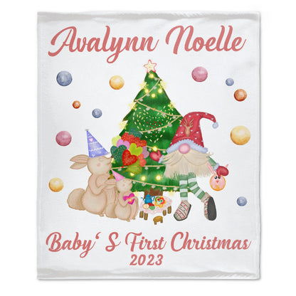 Free Shipping✈️Personalized Baby's First Christmas Blanket