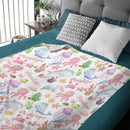 Sea Animals Blanket Personalized Name Baby Blanket