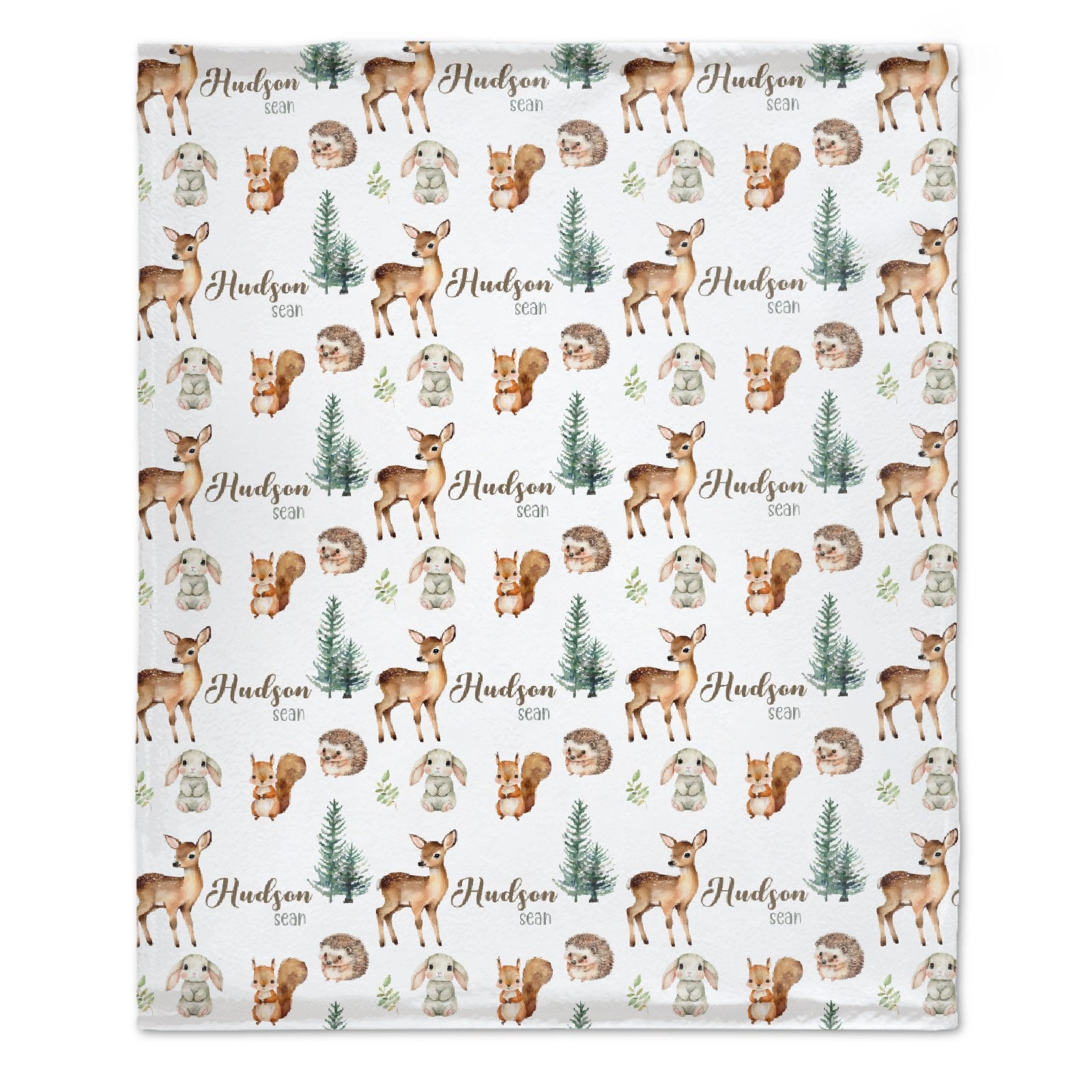 Personalized Woodland Animal Baby Name Custom