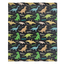 Personalized Custom Name Cute Dinosaur Blanket - Gifts for Kids