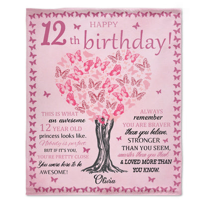 Free Shipping✈️ Personalized Custom Birthday Blanket - Gift For Girls