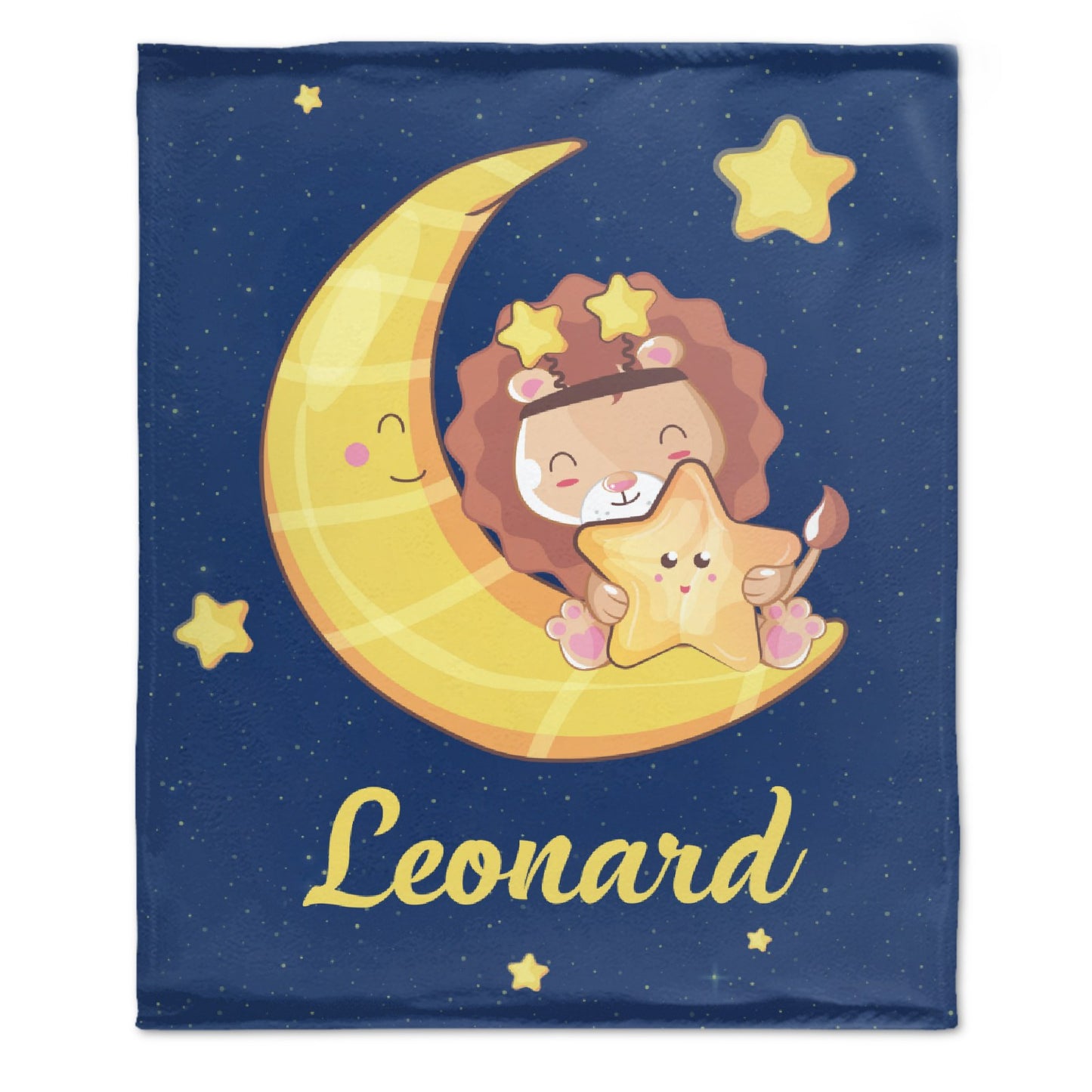 Free Shipping✈️Personalized Baby Boy Moon Lion Blanket