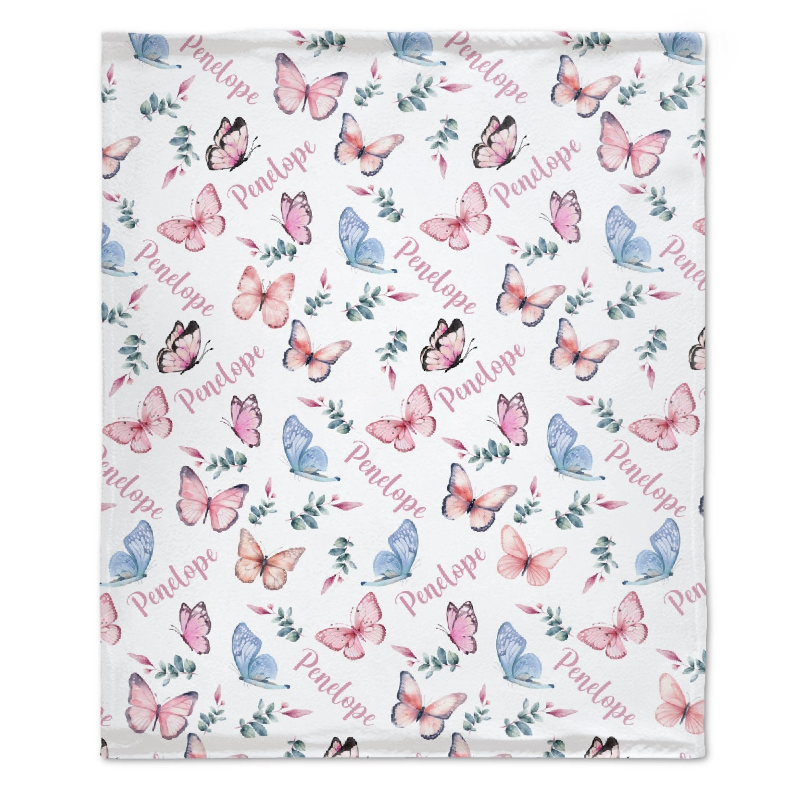 Custom Butterfly Name Blanket-Gift for Kids