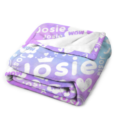 Free Shipping✈️Multicolor Name Personalized Custom Blanket - Perfect Gifts for Birthday