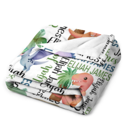 Livraison gratuite✈️Cute Dinosaur Customed Blankets 