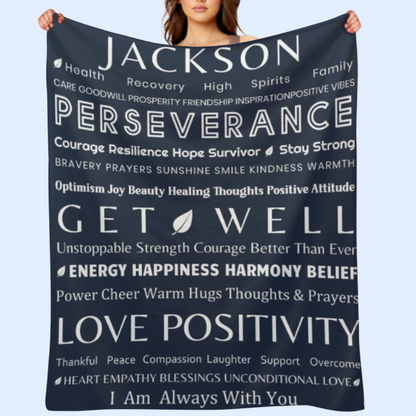 Livraison gratuite✈️Couverture de guérison Get Well Soon Gift - Pour les amis de la famille avec une énergie positive, du confort, de l'amour pour la récupération 