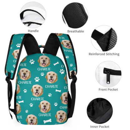 Free Shipping✈️Love Has Four Paws - Personalized Custom Backpack - Upload Image, Gift For Pet Lovers