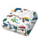 Cartoon Truck Blanket - Blanket for Kids