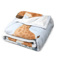 Personalized Baby Blankets, Custom Baby Blanket - Best Gift for Baby、Newborn - Giraffe Blanket