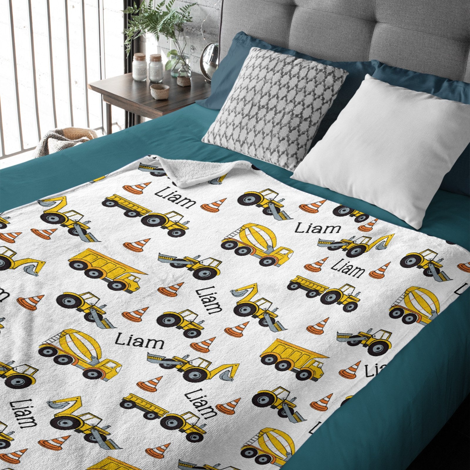 Mechanic Big Kid Personalized Blanket