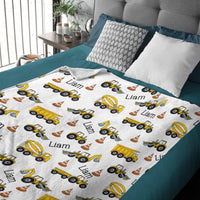 Mechanic Big Kid Personalized Blanket