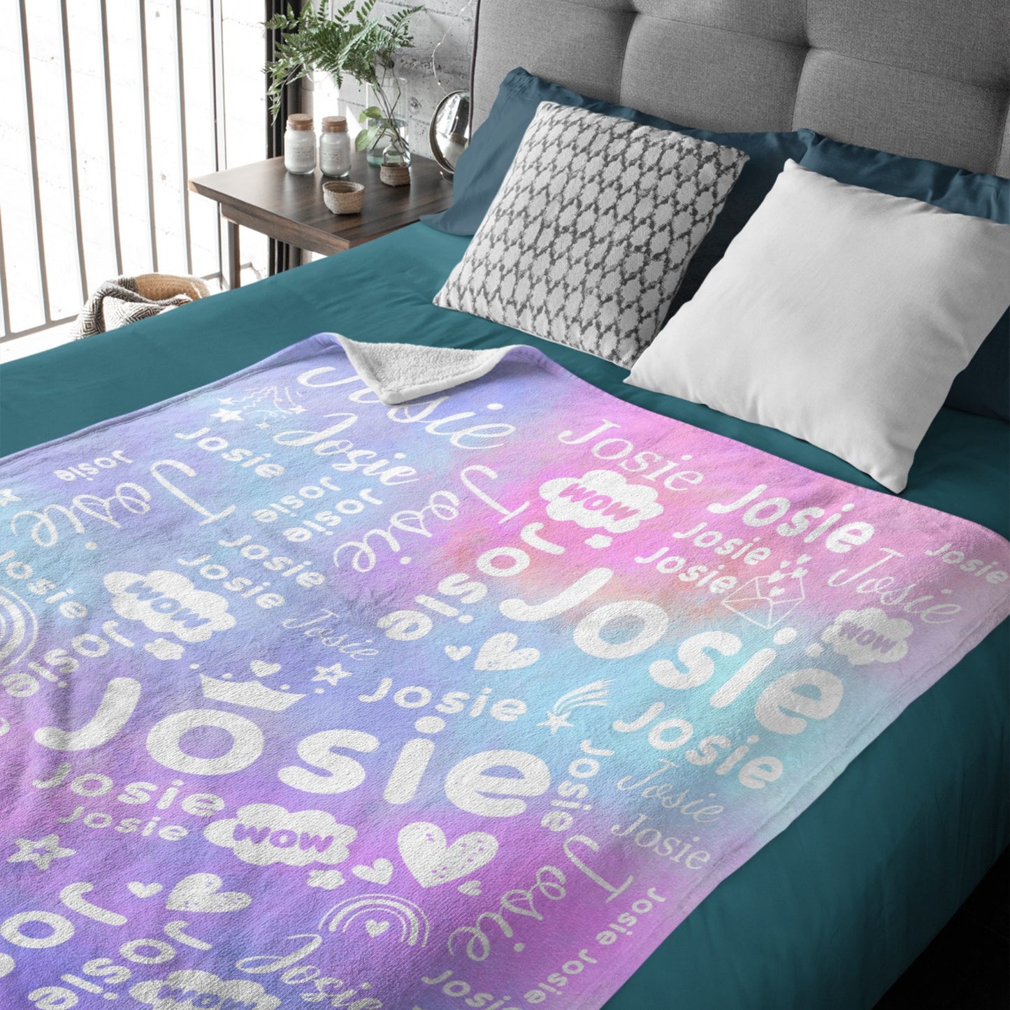 Free Shipping✈️Multicolor Name Personalized Custom Blanket - Perfect Gifts for Birthday