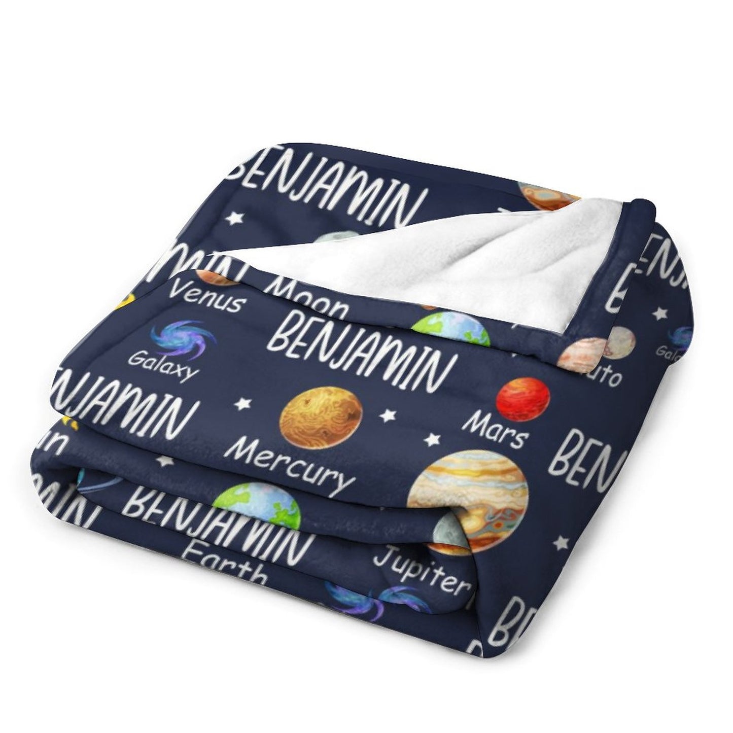 Couverture Pour Bébé Livraison gratuite✈️Space Planets Theme Nom personnalisé