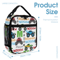 Personalized Monster Trucks Name Backpack