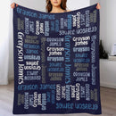 Free shipping✈️Personalized Baby Name Blanket , Baby Boy Blanket, Swaddle Blanket
