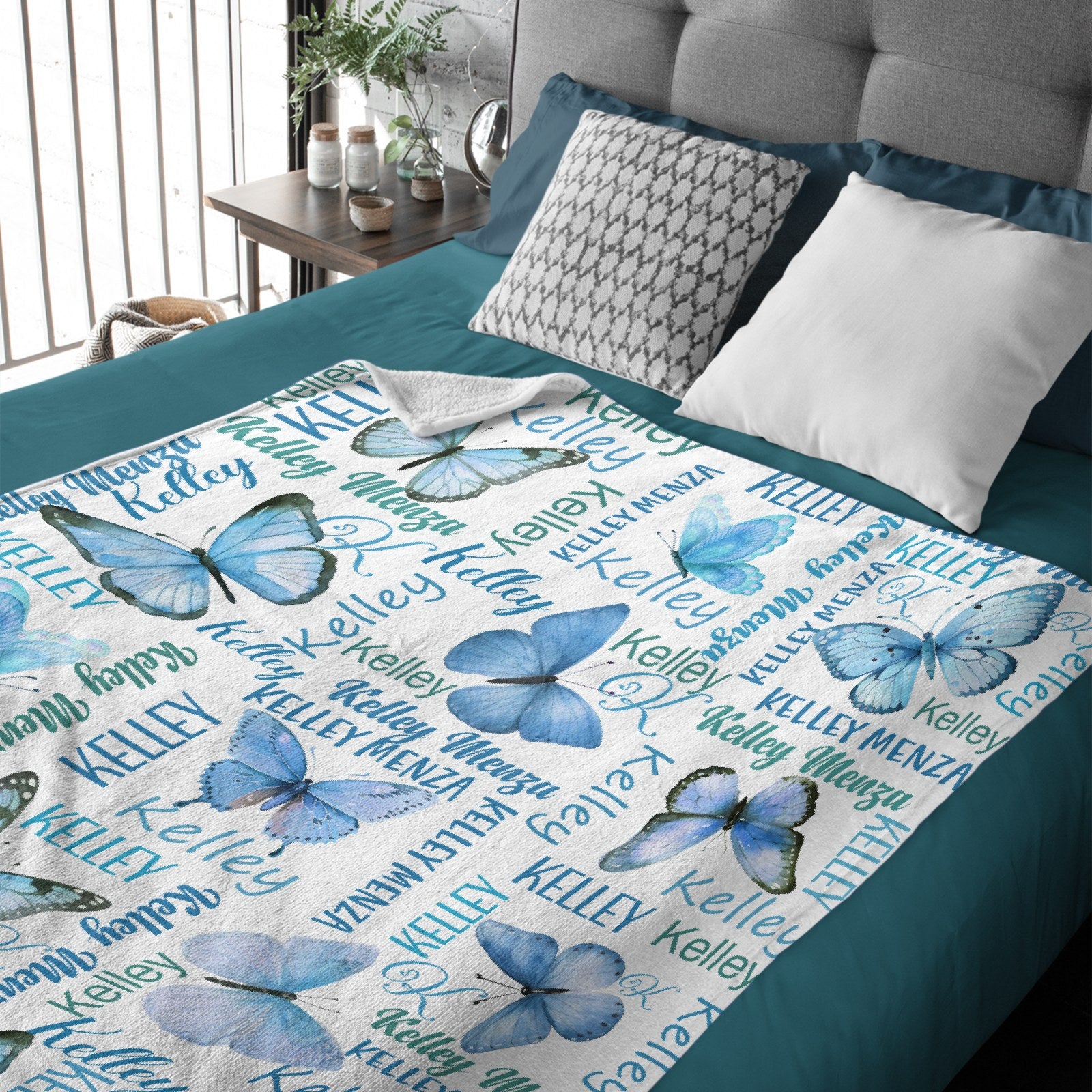 Personalized Butterfly - Soft Cozy Blanket