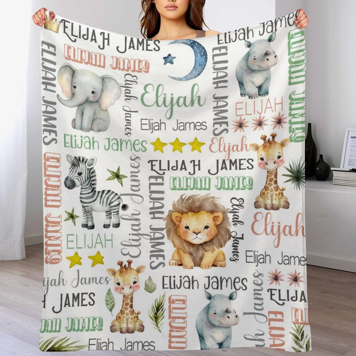 Free Shipping✈️ Personalized Forest Animal Blanket