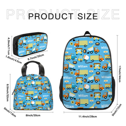 Free Shipping✈️Truck Custom Personalized Backpack - Gifts for Kids