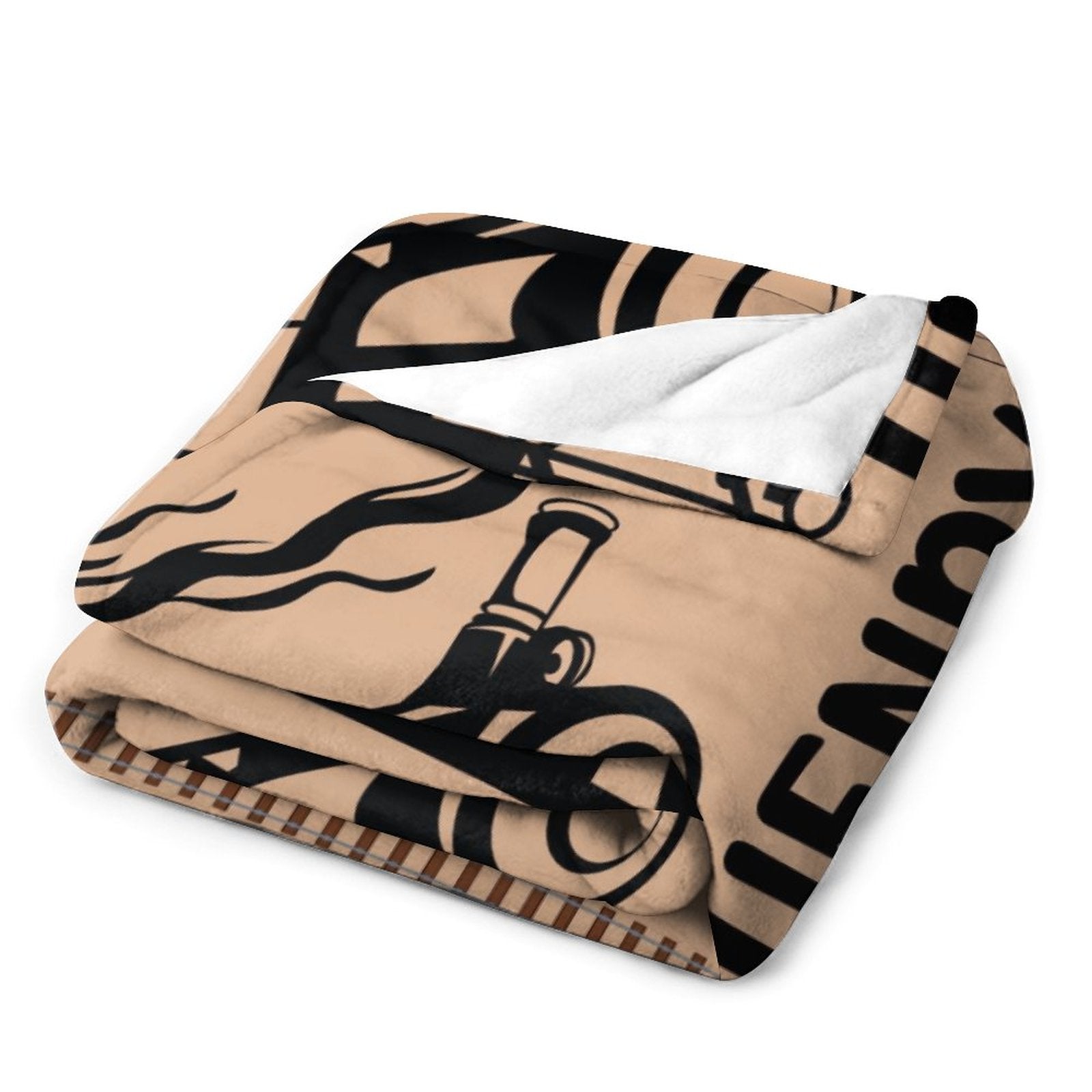 Personalized Name Vintage Train Kids Blanket