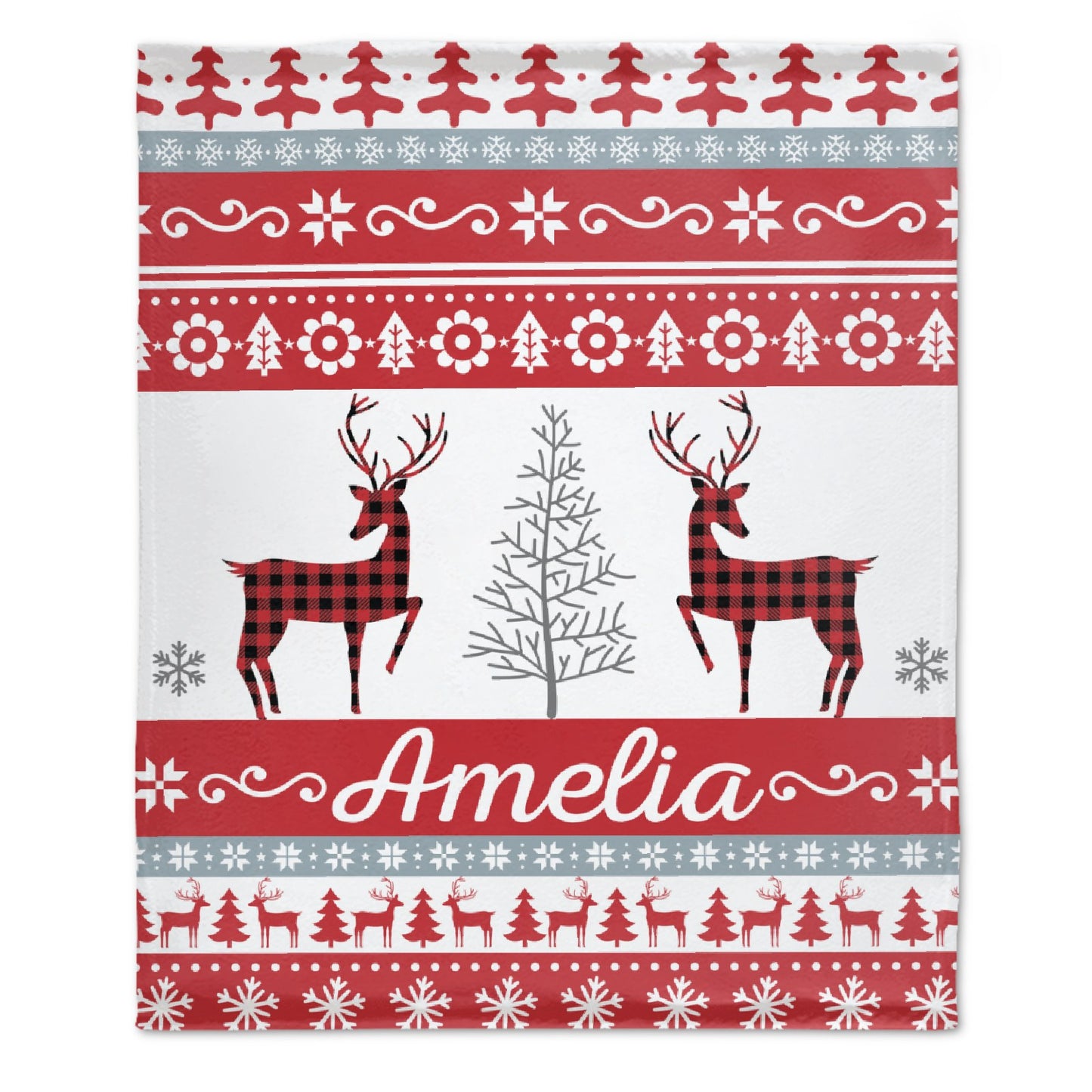 Free Shipping✈️Personalized Christmas Throw Sherpa Blanket