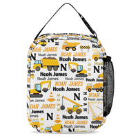 Personalized Construction Trucks Backpack For Kids