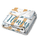 Collage Name Personalized Blanket
