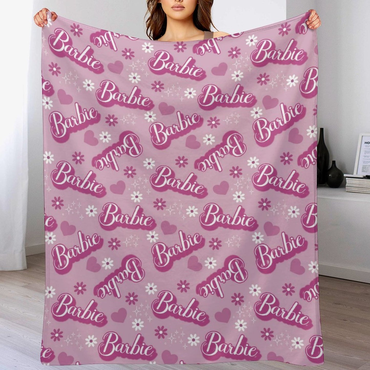 Free Shipping✈️Personalized Name Custom Pink Blanket - Gifts for Girls