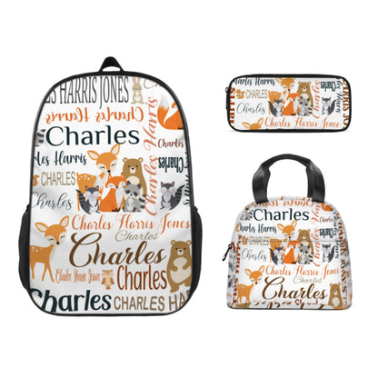 Free Shipping✈️woodland animal backpacks, personalized backpacks, custom backpacks