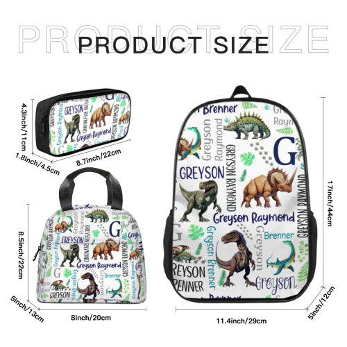 Free Shipping✈️Personalized Dinosaur Backpack - Custom Dinosaur Name Backpack