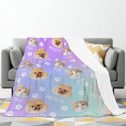 Custom Pet Photo Blanket - A Treasure Gift for Pet Lovers