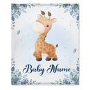 Personalized Baby Blankets, Custom Baby Blanket - Best Gift for Baby、Newborn - Giraffe Blanket