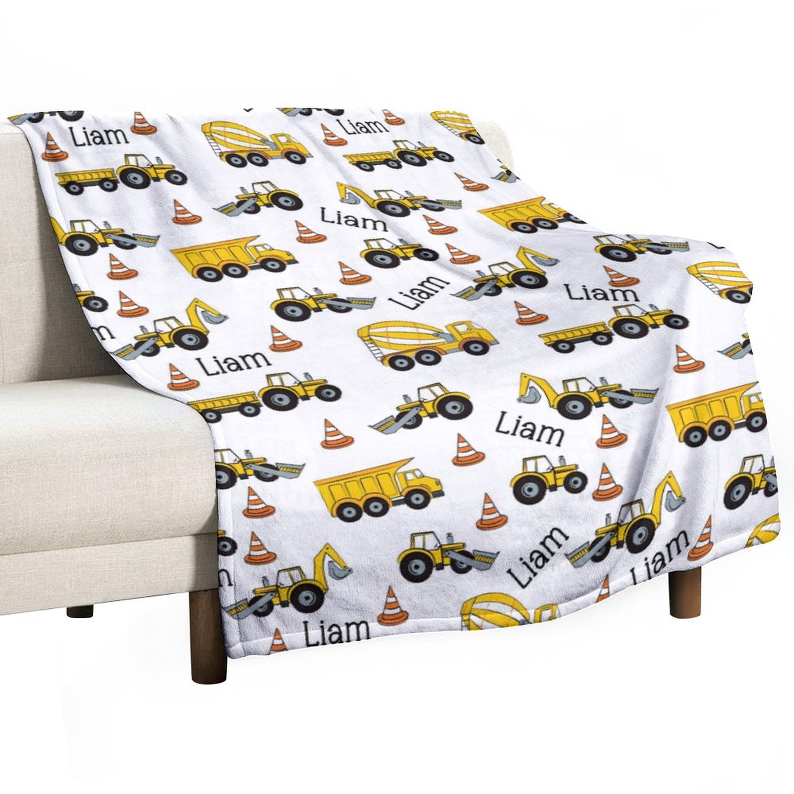 Mechanic Big Kid Personalized Blanket