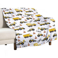 Mechanic Big Kid Personalized Blanket