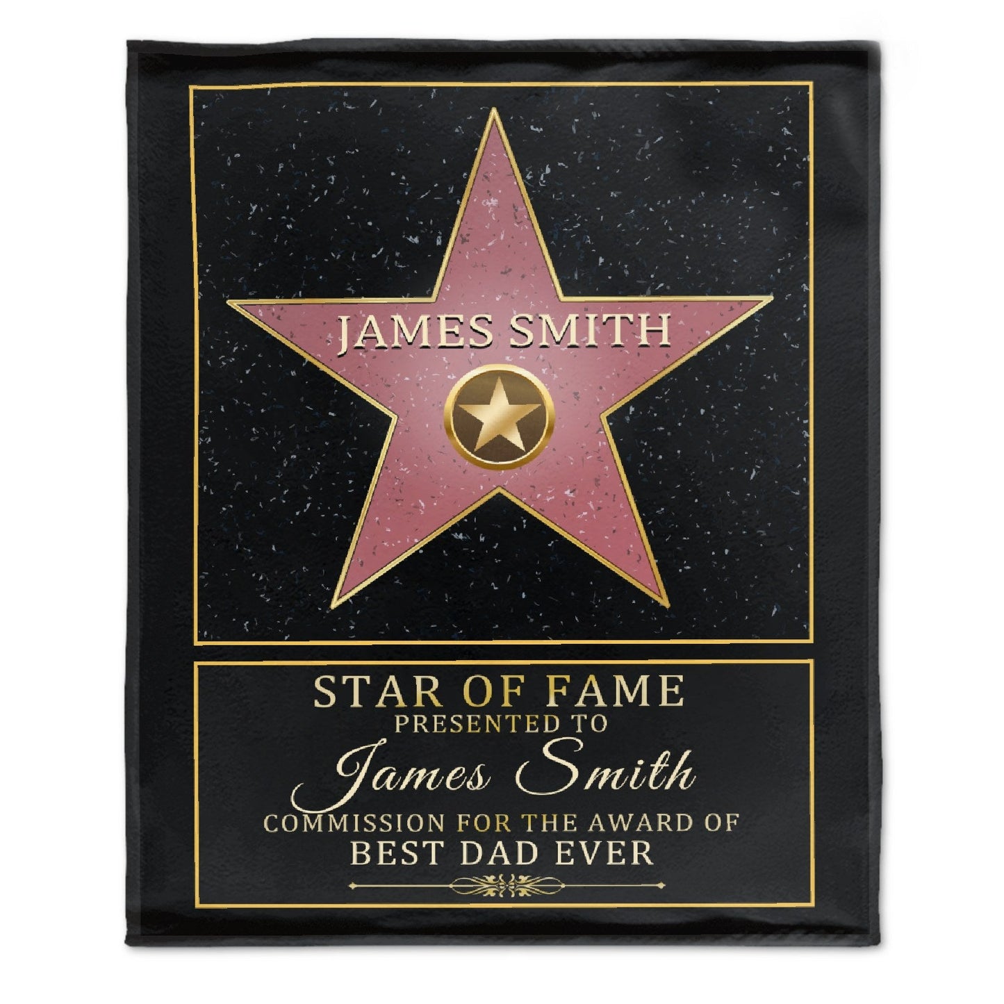 Livraison gratuite✈️Star Of Fame - Couverture personnalisée personnalisée 