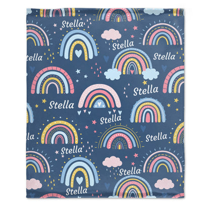 Free Shipping✈️Personalized Cute Rainbow Blanket - Blanket for Girls