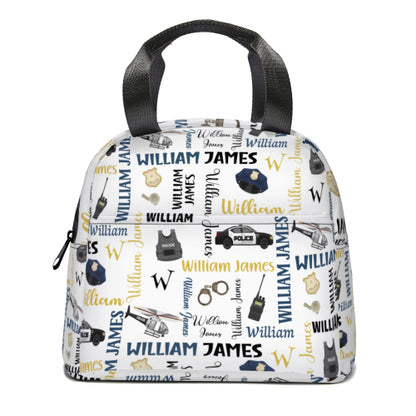 Personalized Police Car Name Custom Backpack