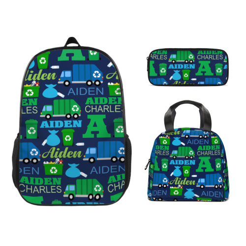 Free Shipping✈️Personalized Custom Name Recycled Truck Backpack - Gifts for Kids