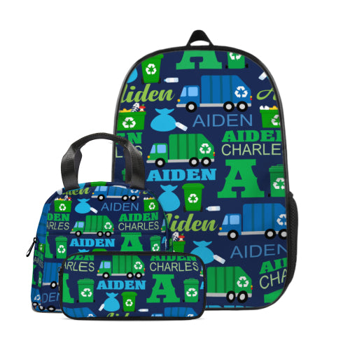 Free Shipping✈️Personalized Custom Name Recycled Truck Backpack - Gifts for Kids