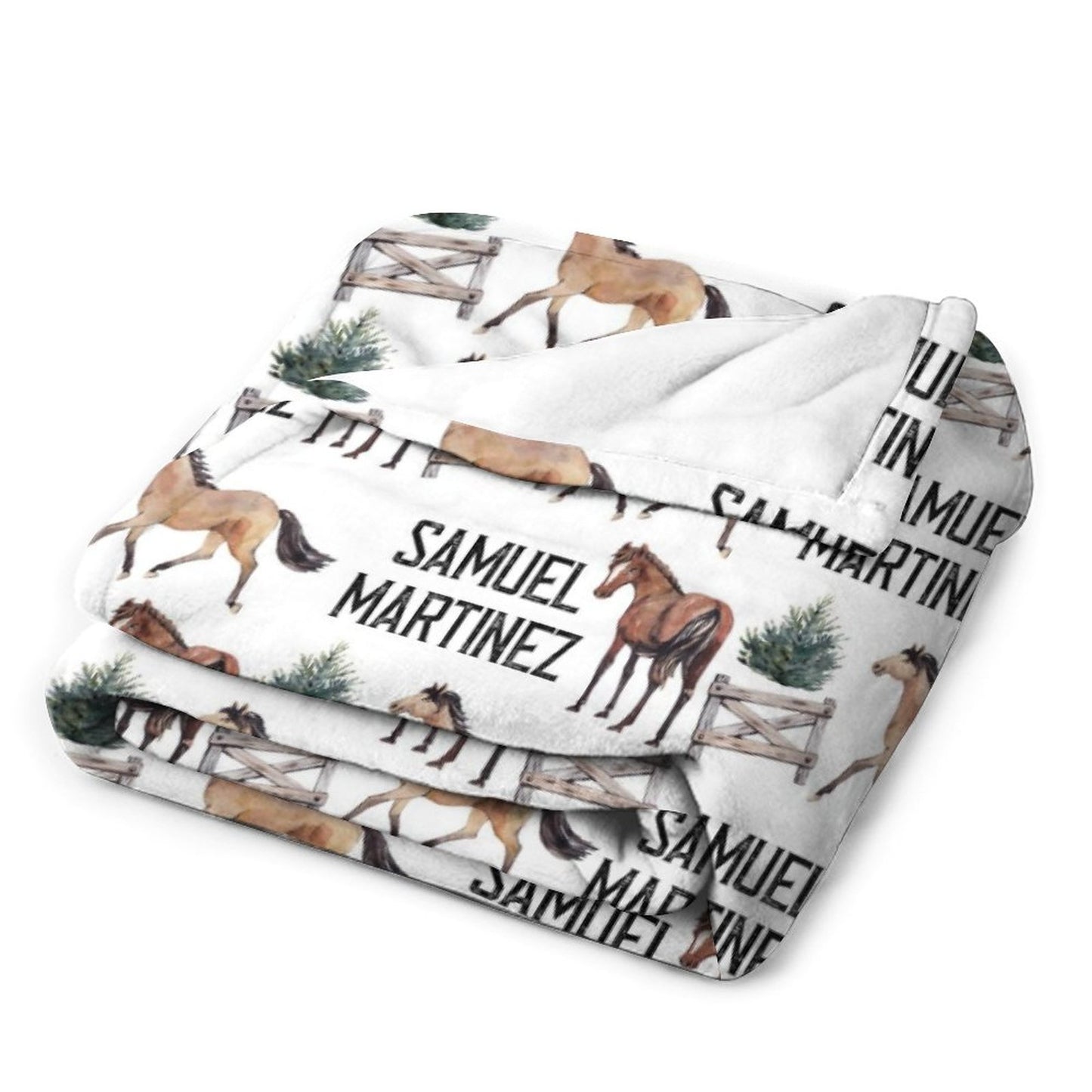 Livraison gratuite✈️Couverture pour bébé équestre Swaddle personnalisée - Cheval