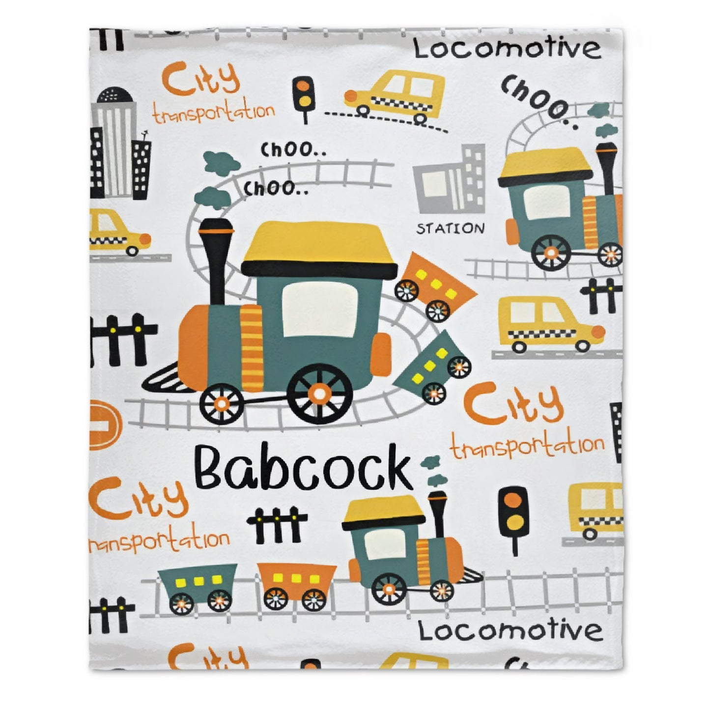 Livraison gratuite✈️Choo Choo Train Couverture personnalisée pour bébé enfant