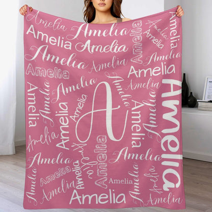 Free Shipping✈️Personalized Name Custom Blanket - Christmas Gifts, Birthday Gifts